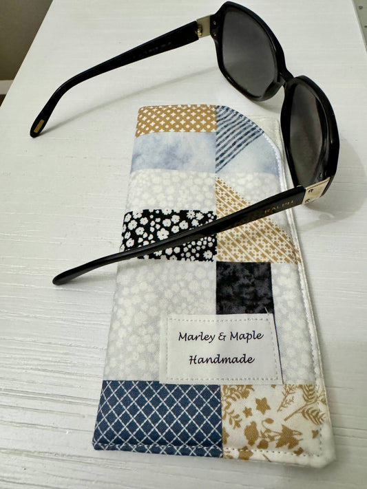 Glasses Case Blue Patchwork