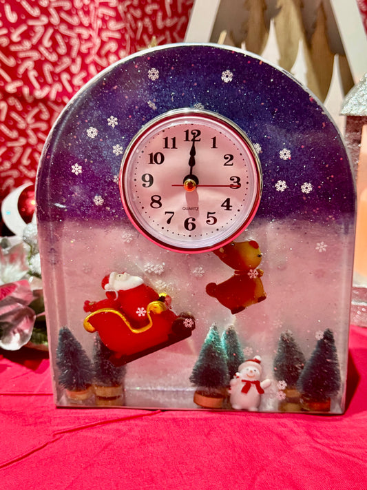 Christmas Resin Clock
