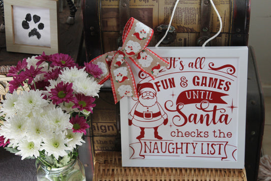 Christmas Sign - Naughty List